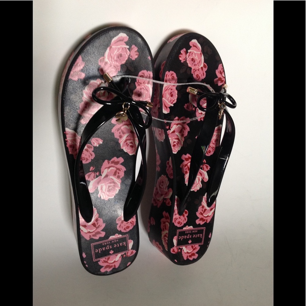 🆕KATE SPADE RHETT ROSES WEDGE SANDALS (Sz9 &10) - Picture 4 of 8